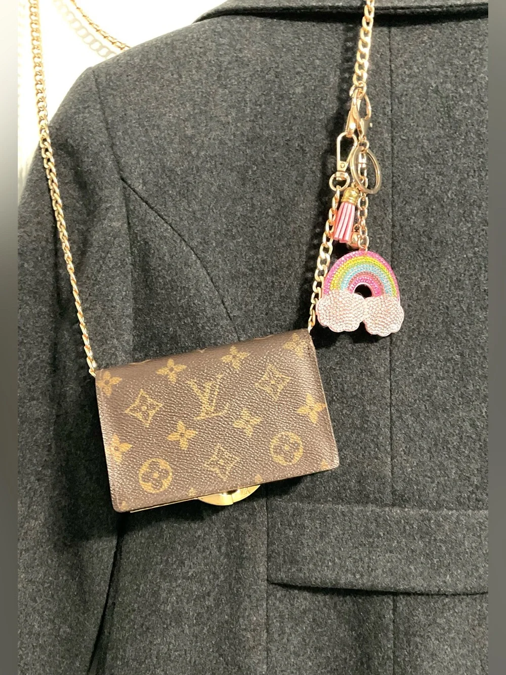 ✅AUTHENTIC FREE LV KISSLOCK WALLET FREE WITH SHOULDER BAG PURCHASE